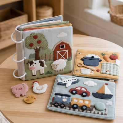 Modular Expandable Quiet Book System for 18-36 Months — SINOMUSE