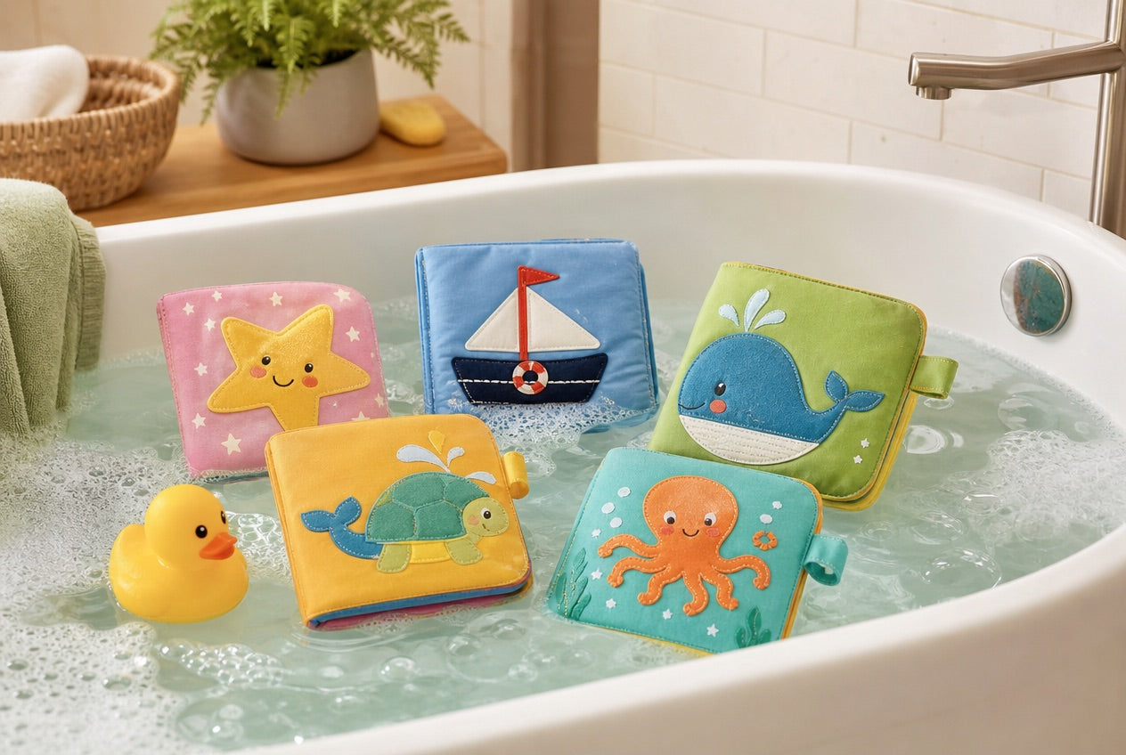 Bath cloth book