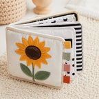 Safe Tag Sensory Cloth Book safety features — baby-safe construction