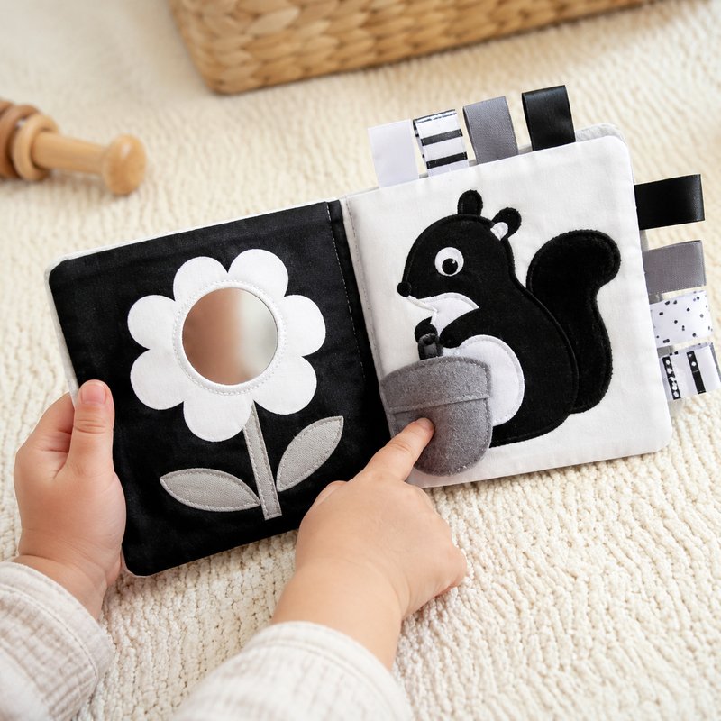 Safe Tag Sensory Cloth Book interactive play demonstration