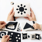 Organic Cotton Visual Card Cloth Book interactive play demonstration