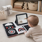 Tummy Time Mirror Mat Book gift-ready packaging and details