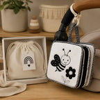 Stroller & Car Seat Clip-On Cloth Book gift-ready packaging and details
