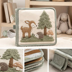 Soft Crinkle Sound Cloth Book fabric texture and stitching details