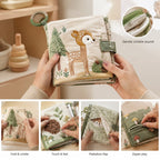 Soft Crinkle Sound Cloth Book interactive play demonstration