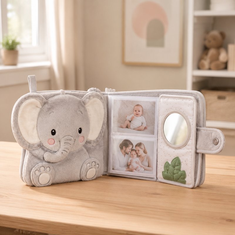 My First Family Photo Album Cloth Book for 0-6 Months — SINOMUSE