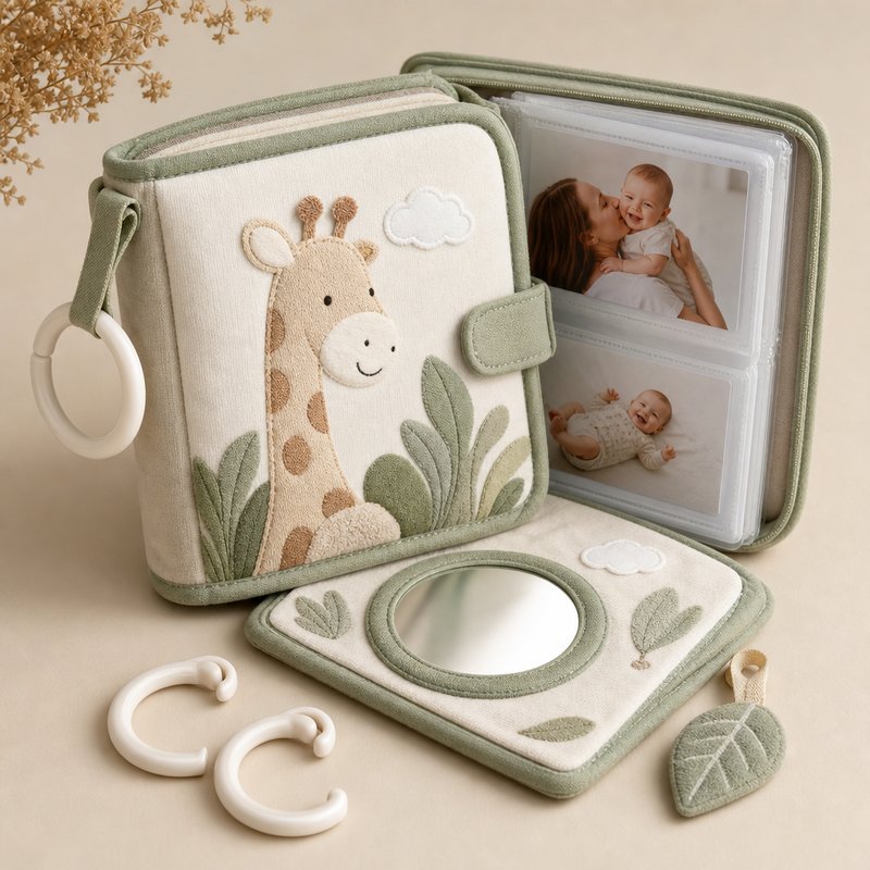 My First Family Photo Album Cloth Book unboxing and contents — baby cloth book by SINOMUSE