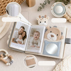 My First Family Photo Album Cloth Book close-up — key improvement details
