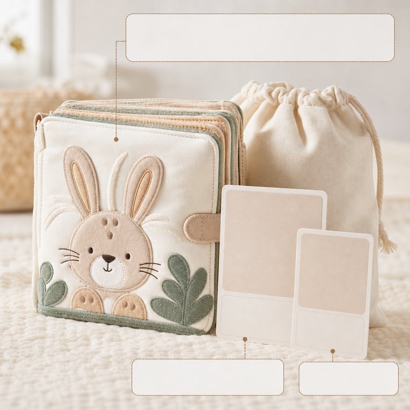 Newborn Gift Set with Safety Certificate close-up — key improvement details
