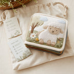 Newborn Gift Set with Safety Certificate fabric texture and stitching details