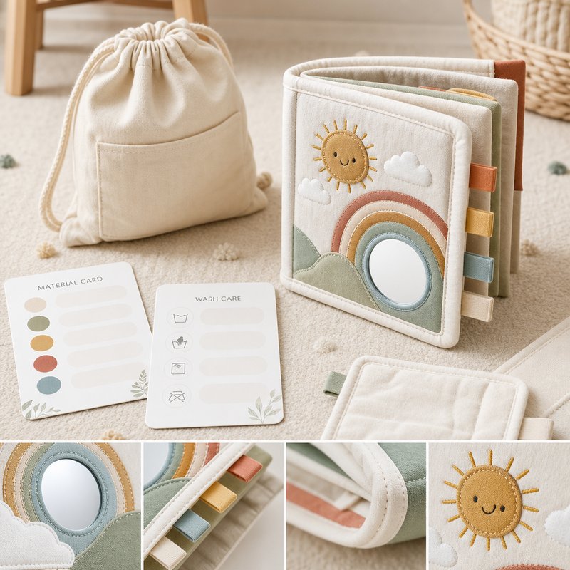 Newborn Gift Set with Safety Certificate safety features — baby-safe construction