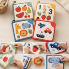 English-Proofed Early Learning Cloth Book interactive play demonstration