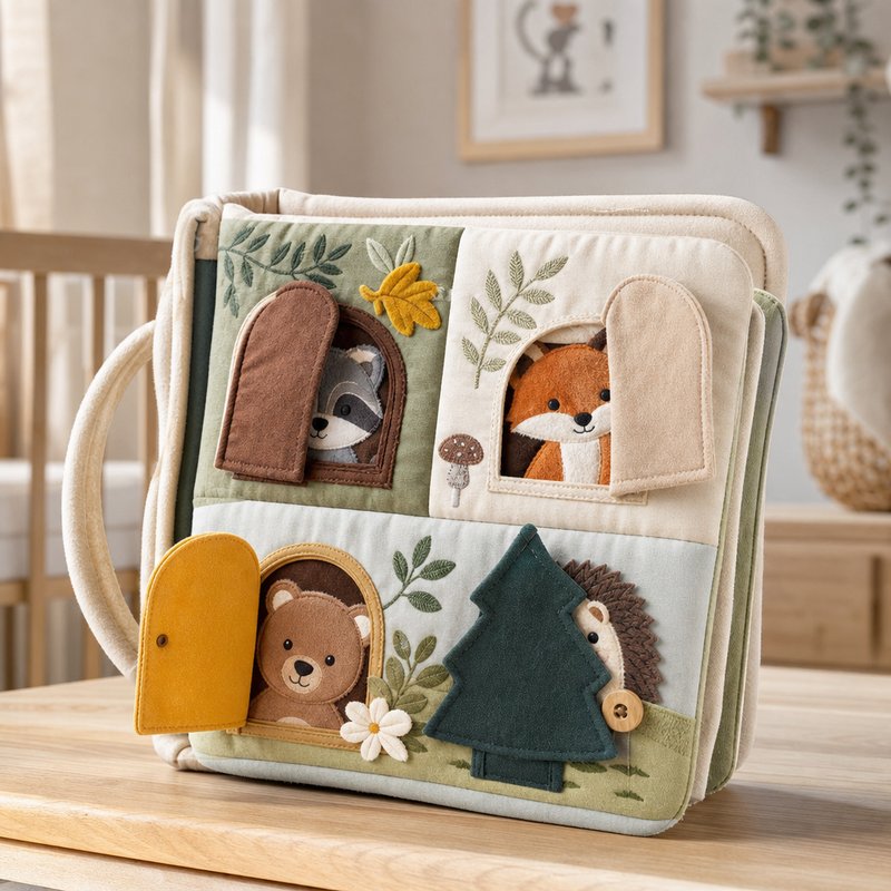 Lift-the-Flap Discovery Cloth Book for 6-18 Months — SINOMUSE