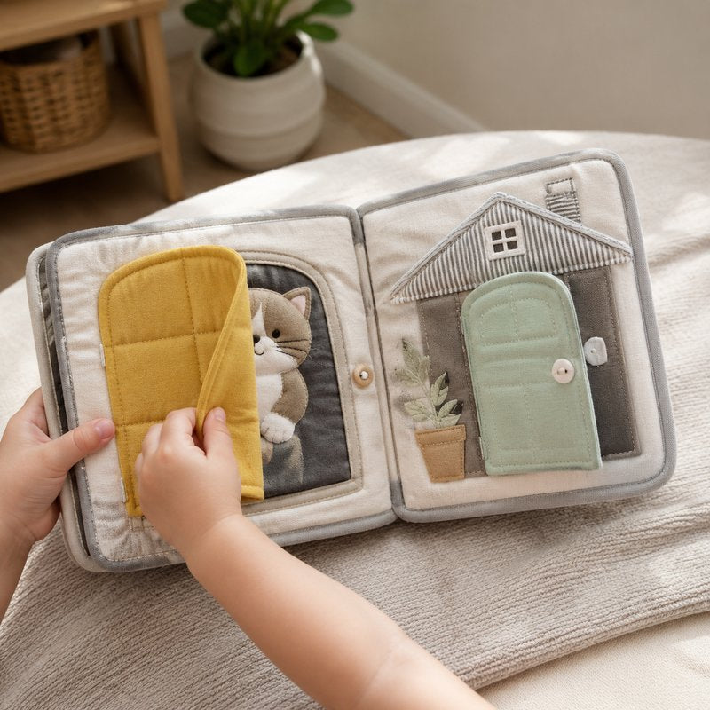 Lift-the-Flap Discovery Cloth Book interactive play demonstration