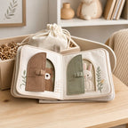 Lift-the-Flap Discovery Cloth Book gift-ready packaging and details