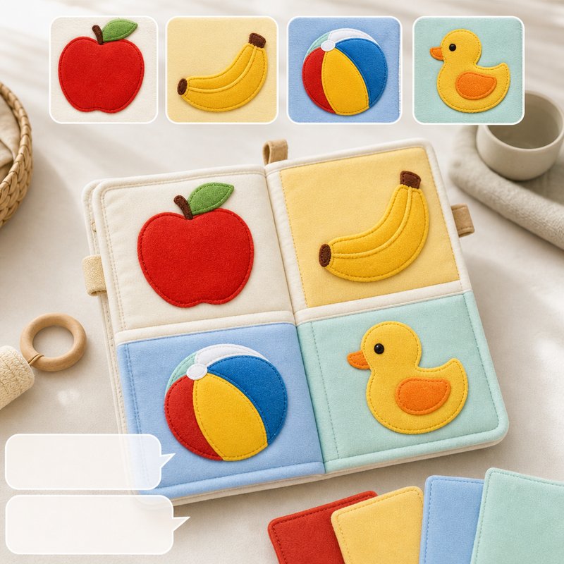Color Sorting First Concepts Cloth Book close-up — key improvement details
