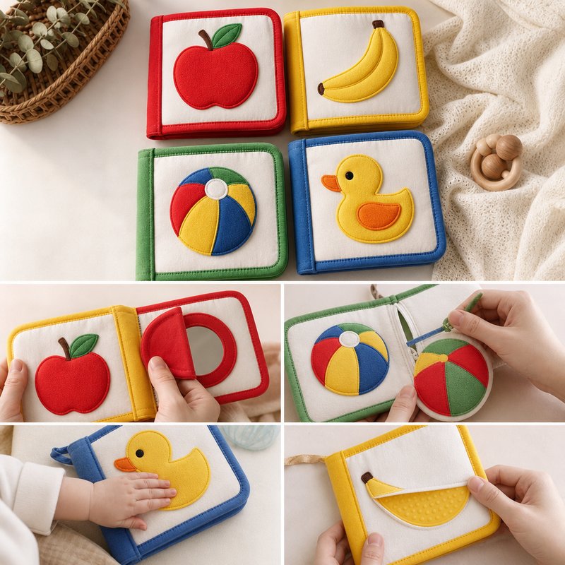 Color Sorting First Concepts Cloth Book interactive play demonstration