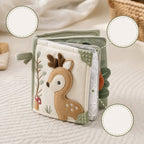 Original Animal Teether Cloth Book close-up — key improvement details