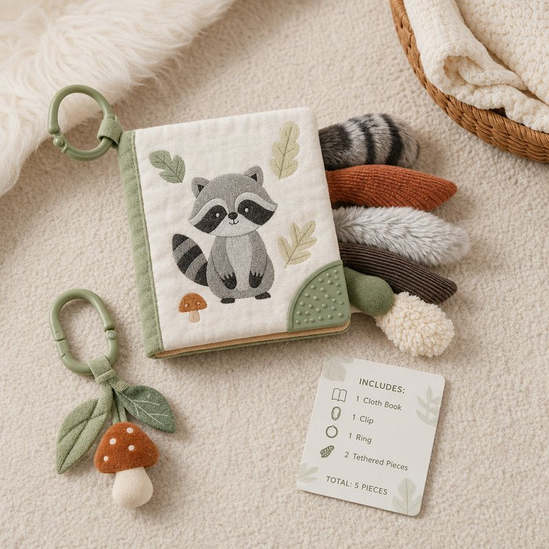 Touch Tails + Teether Combo Cloth Book unboxing and contents — baby cloth book by SINOMUSE