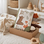 Touch Tails + Teether Combo Cloth Book gift-ready packaging and details