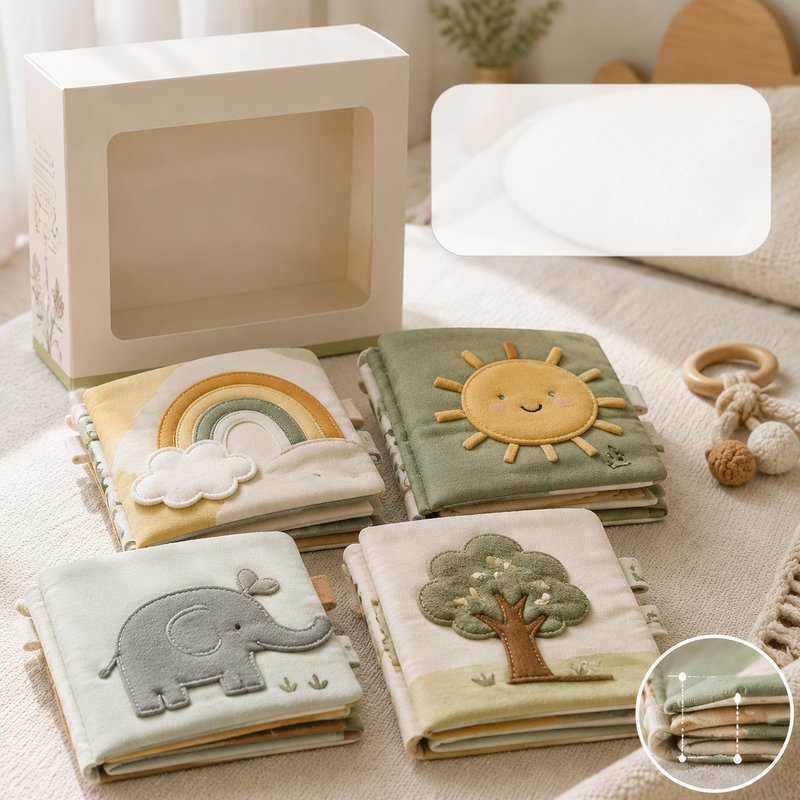 Large Page Value Cloth Book Set close-up — key improvement details