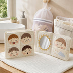 Emotion Faces Mirror Cloth Book care and cleaning instructions