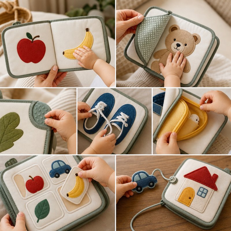 My First Bilingual Everyday Words Cloth Book interactive play demonstration