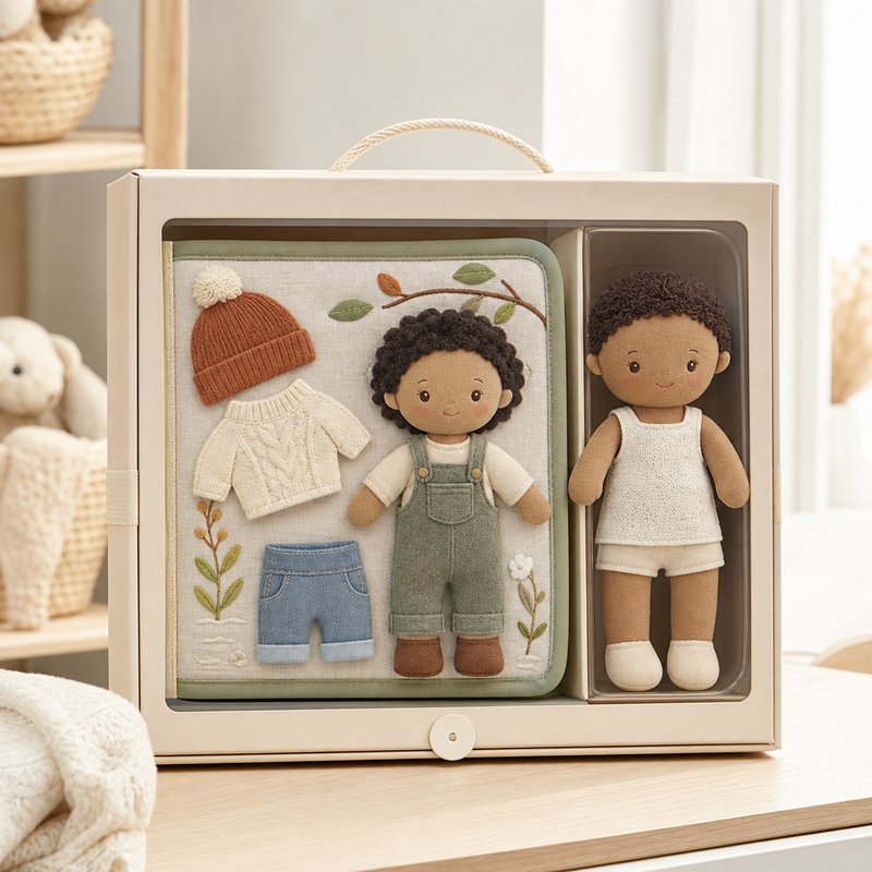 Dress-Up Doll Cloth Activity Book for 18-36 Months — SINOMUSE