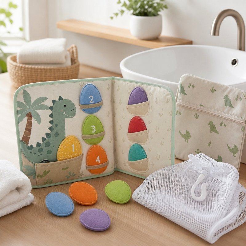 Dinosaur Egg Matching Quiet Book care and cleaning instructions