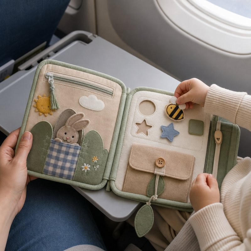 Travel Busy Book interactive play demonstration