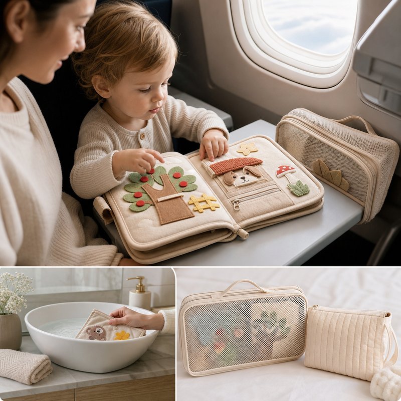 Travel Busy Book care and cleaning instructions