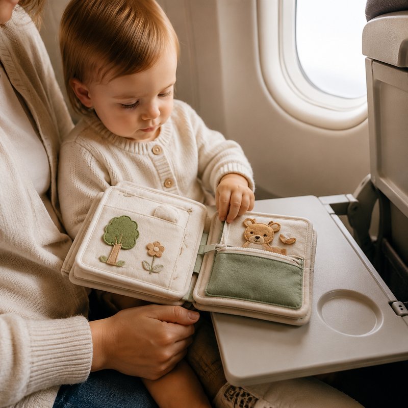 Travel Busy Book gift-ready packaging and details