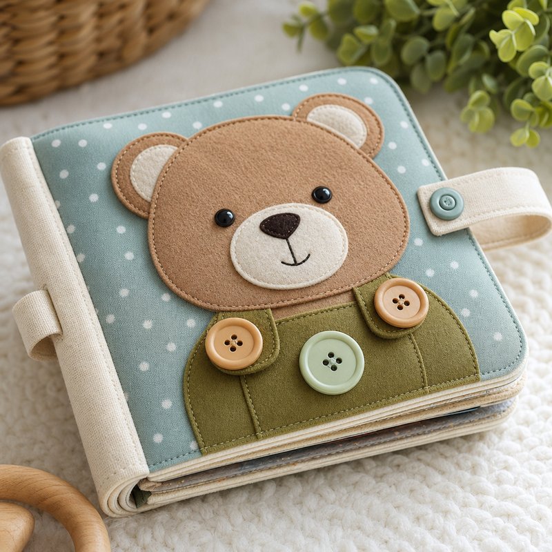Reinforced Button Busy Book for 18-36 Months — SINOMUSE
