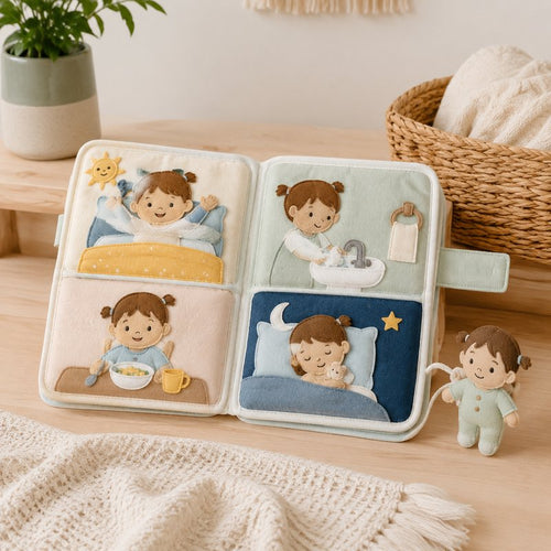 Daily Routine Sequence Cloth Book for 18-36 Months — SINOMUSE