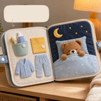 Bedtime Routine Soft Cloth Book safety features — baby-safe construction