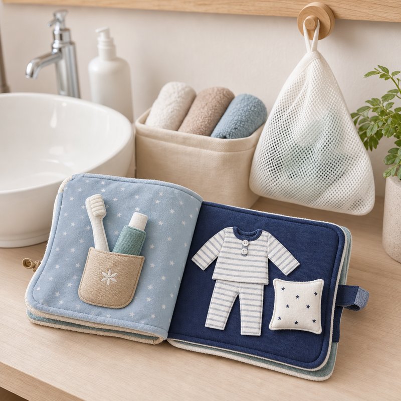 Bedtime Routine Soft Cloth Book care and cleaning instructions