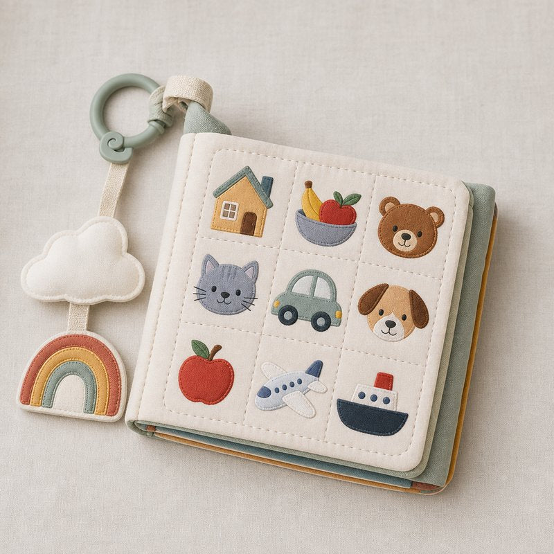 Everyday Words Multilingual Cloth Book unboxing and contents — baby cloth book by SINOMUSE