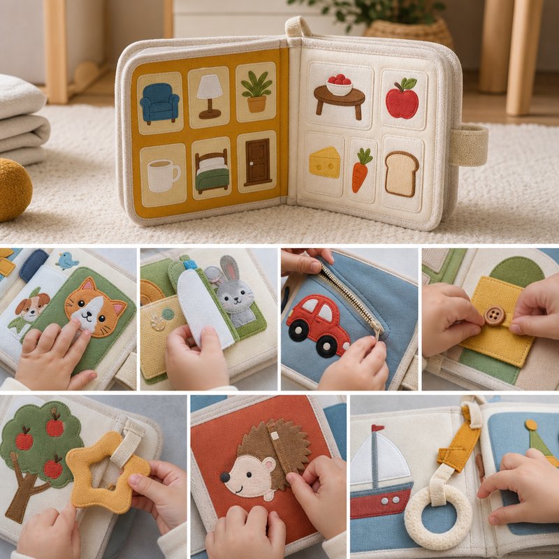 Everyday Words Multilingual Cloth Book interactive play demonstration
