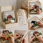 Gift-Grade Quiet Book Set with Packaging interactive play demonstration