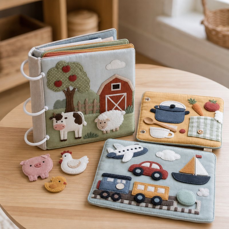 Modular Expandable Quiet Book System for 18-36 Months — SINOMUSE