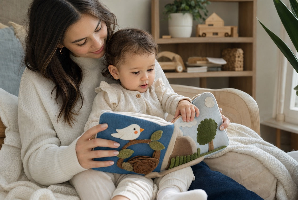 Calm bedtime cloth book